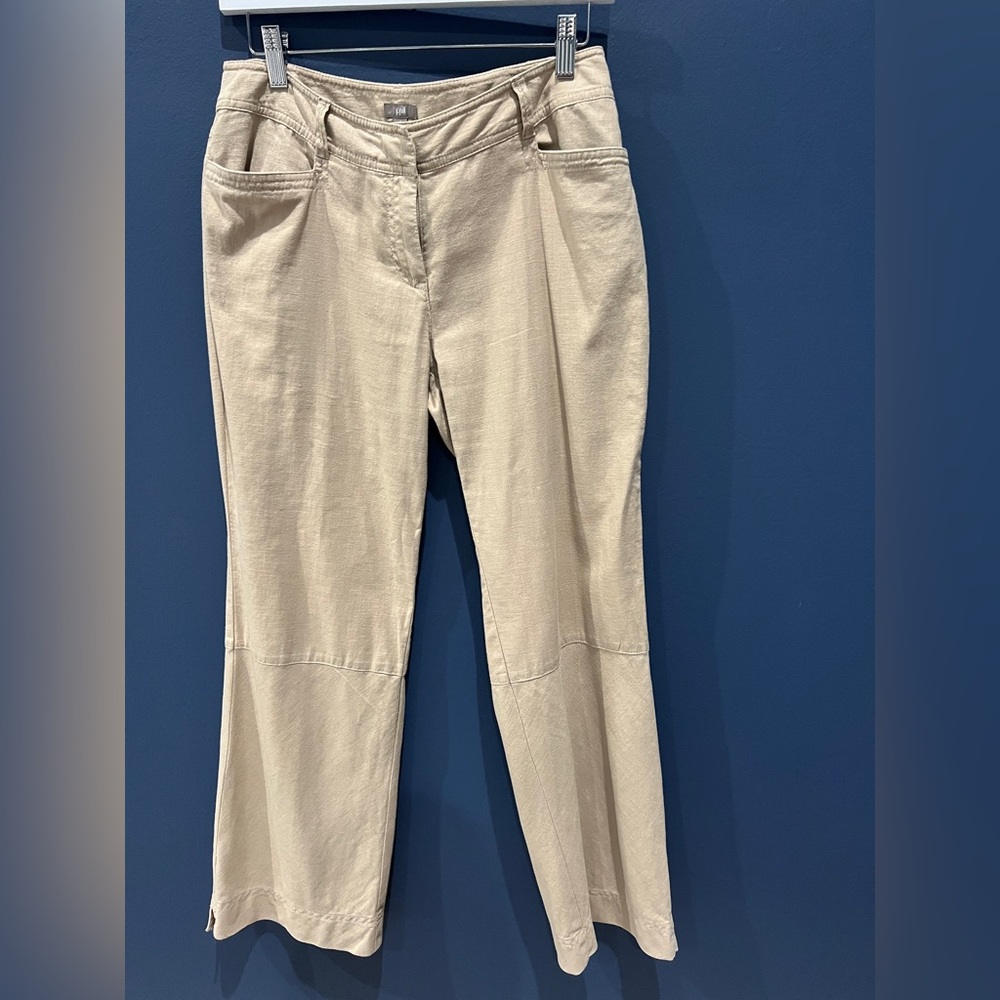 J.Jill Wide-Leg linen/cotton Pants 4 petite